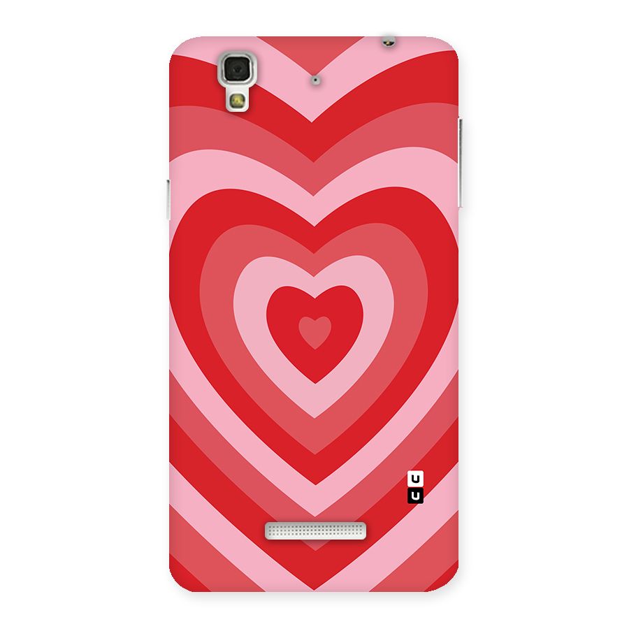 Red Retro Hearts Back Case for Yu Yureka