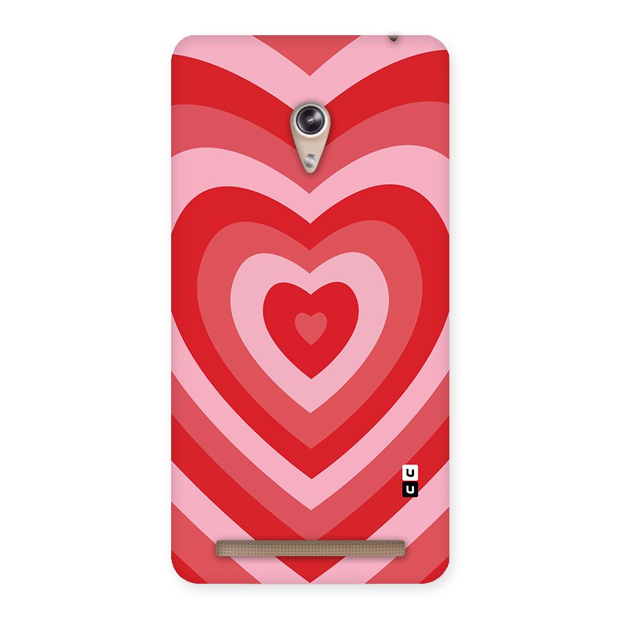 Red Retro Hearts Back Case for Zenfone 6