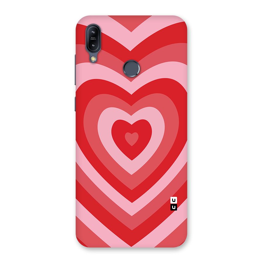 Red Retro Hearts Back Case for Zenfone Max M2