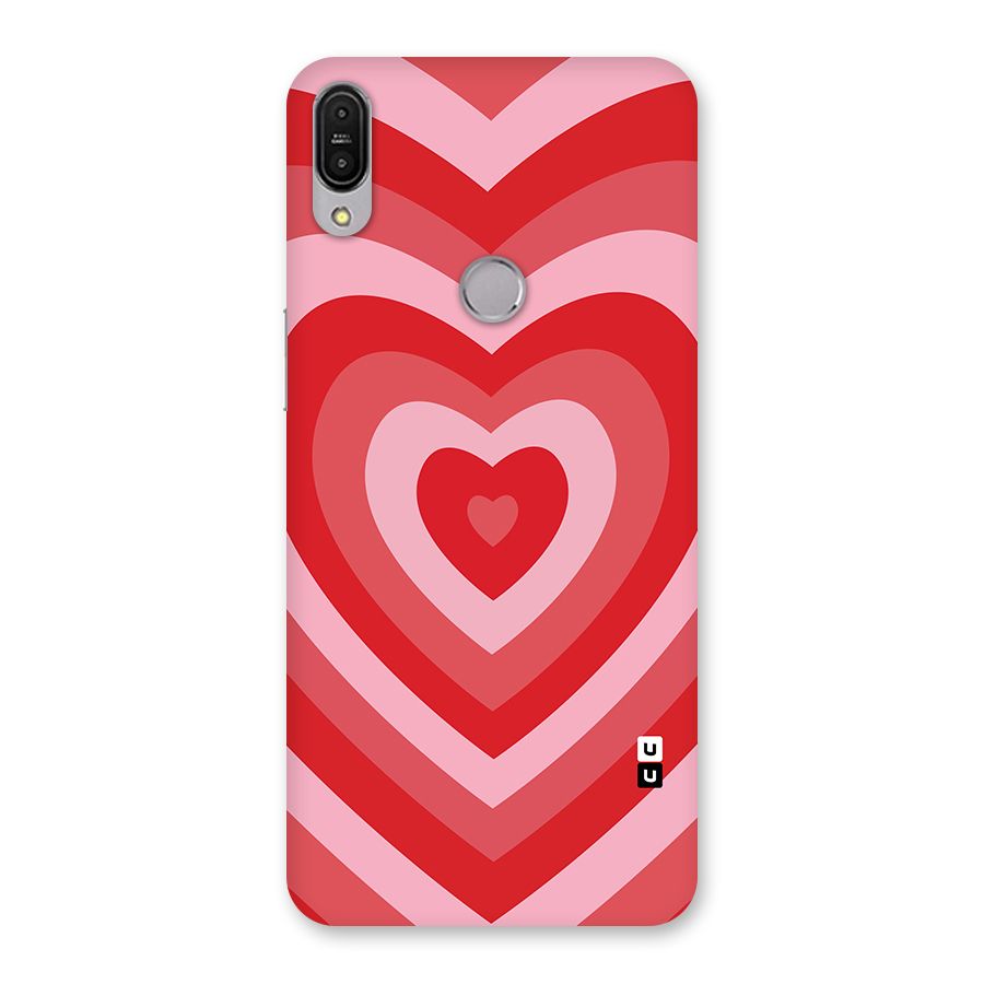 Red Retro Hearts Back Case for Zenfone Max Pro M1
