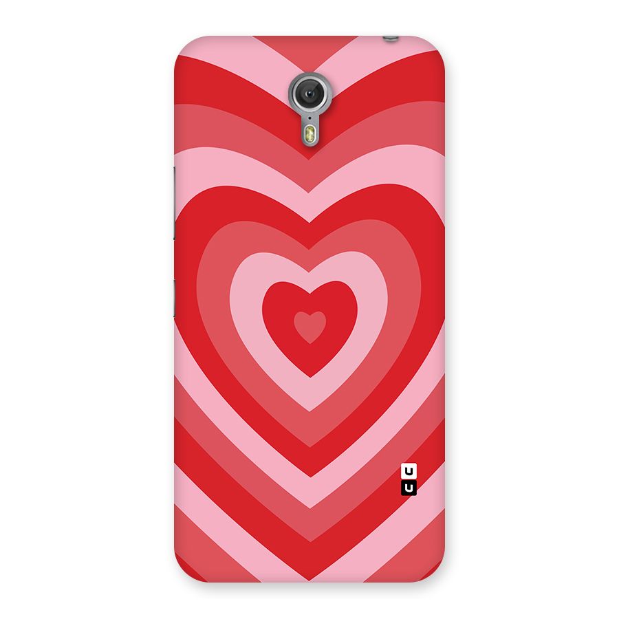 Red Retro Hearts Back Case for Zuk Z1
