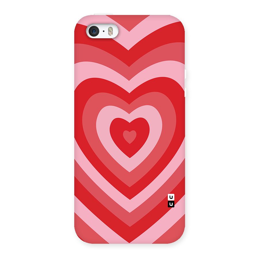 Red Retro Hearts Back Case for iPhone 5 5S