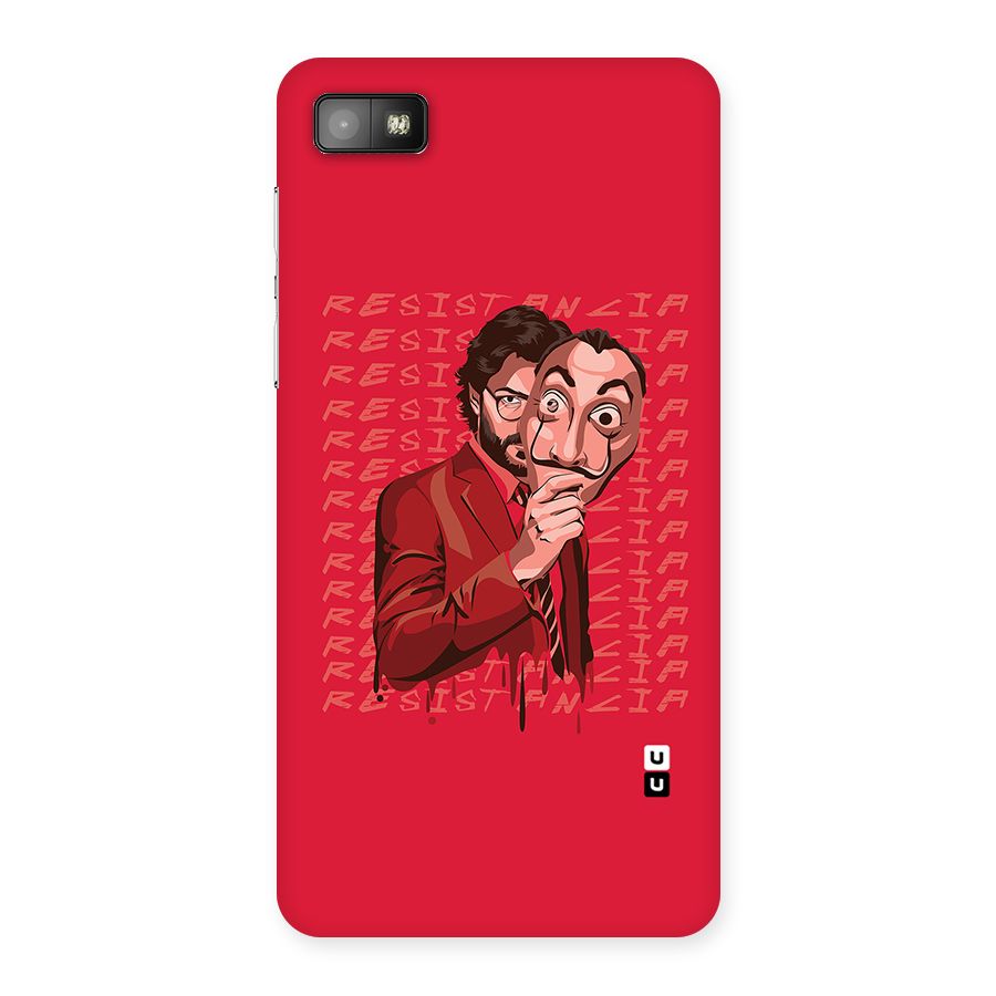 Resistancia Professor Art Back Case for Blackberry Z10