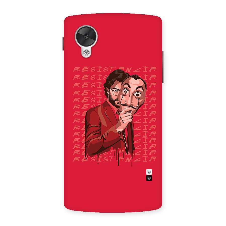 Resistancia Professor Art Back Case for Google Nexsus 5