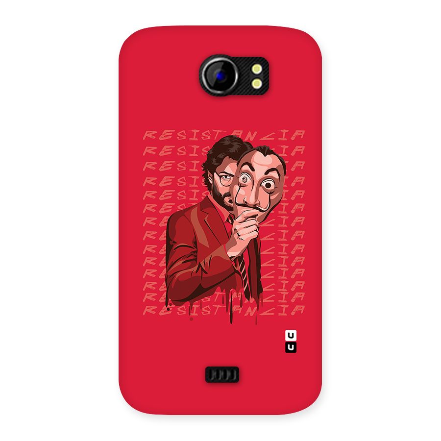 Resistancia Professor Art Back Case for Micromax Canvas 2 A110
