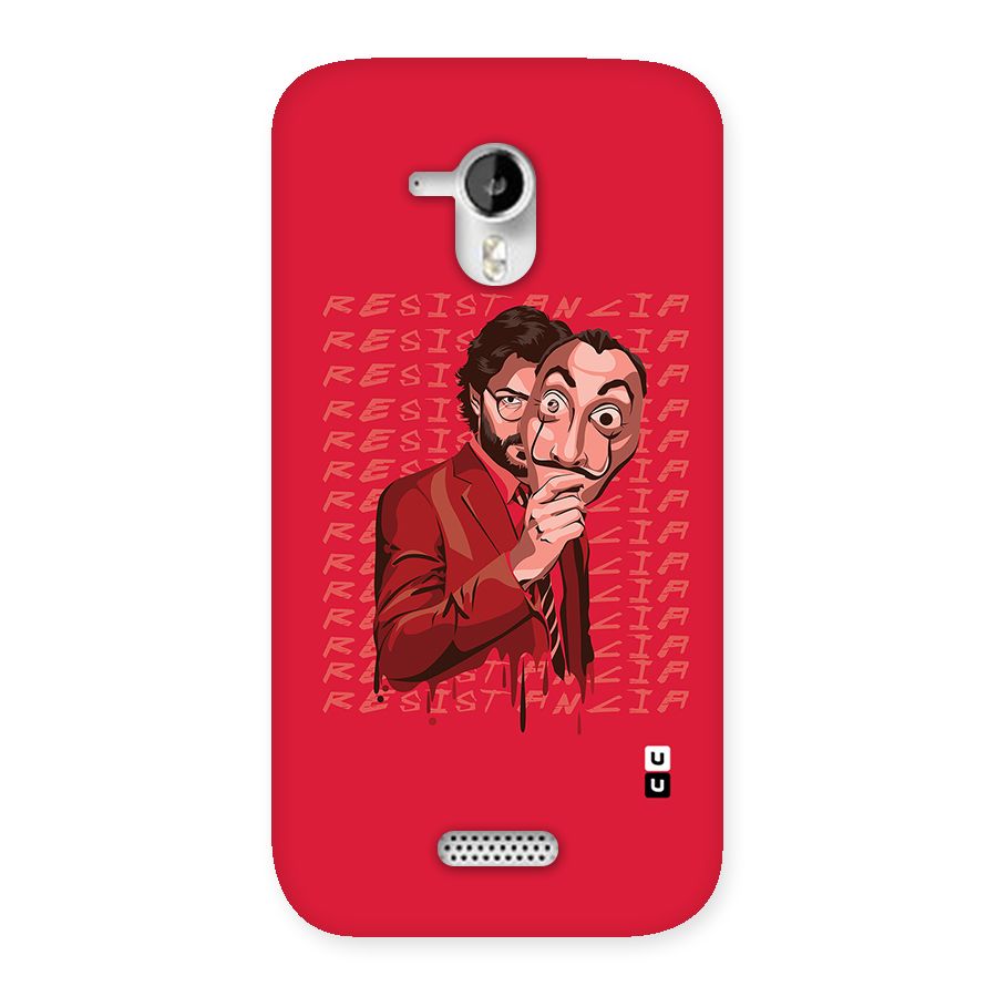 Resistancia Professor Art Back Case for Micromax Canvas HD A116