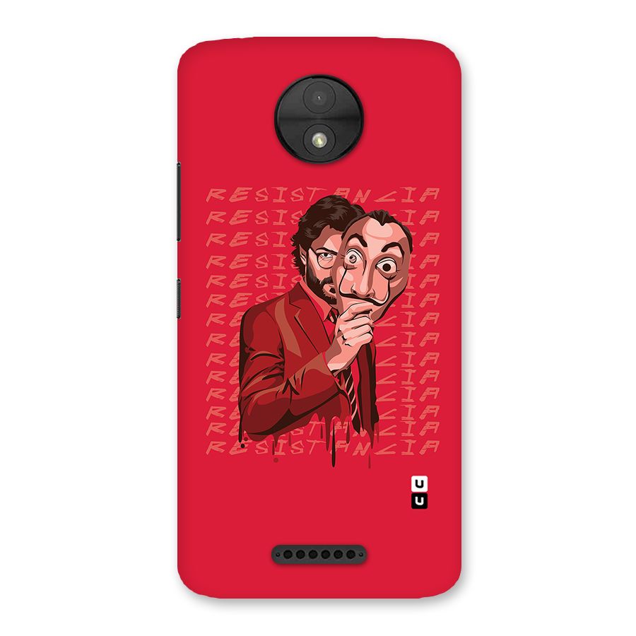 Resistancia Professor Art Back Case for Moto C