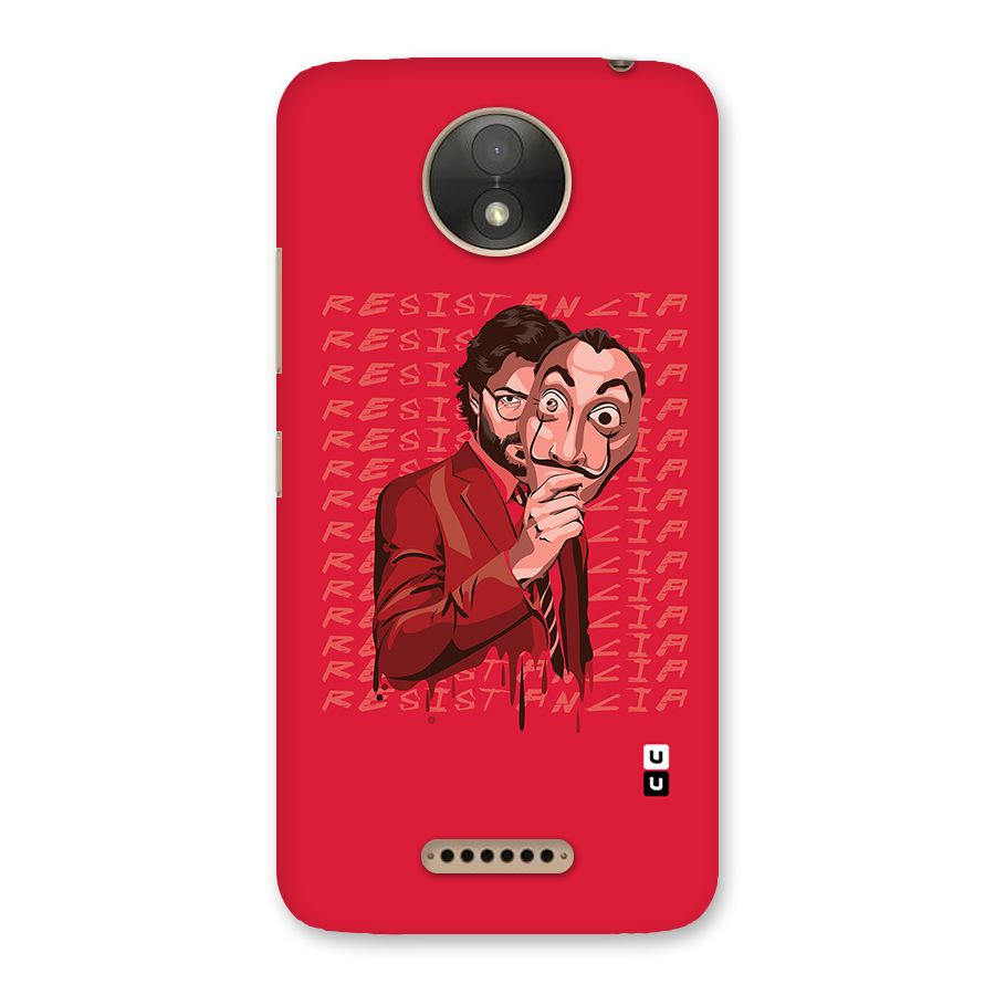 Resistancia Professor Art Back Case for Moto C Plus