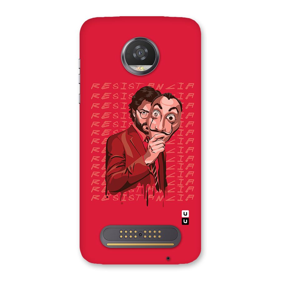 Resistancia Professor Art Back Case for Moto Z2 Play