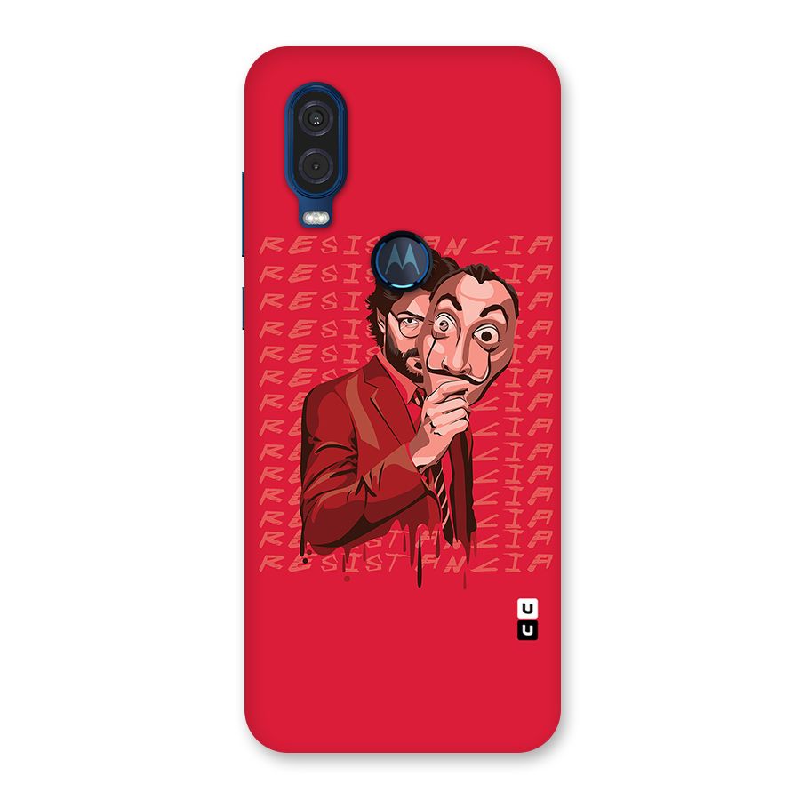 Resistancia Professor Art Back Case for Motorola One Vision