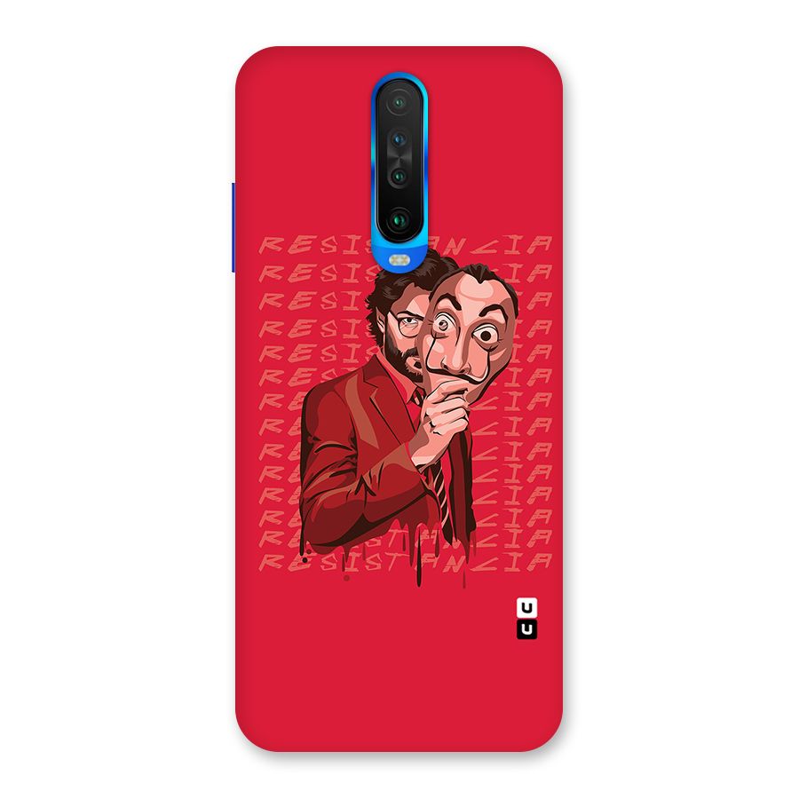 Resistancia Professor Art Back Case for Poco X2
