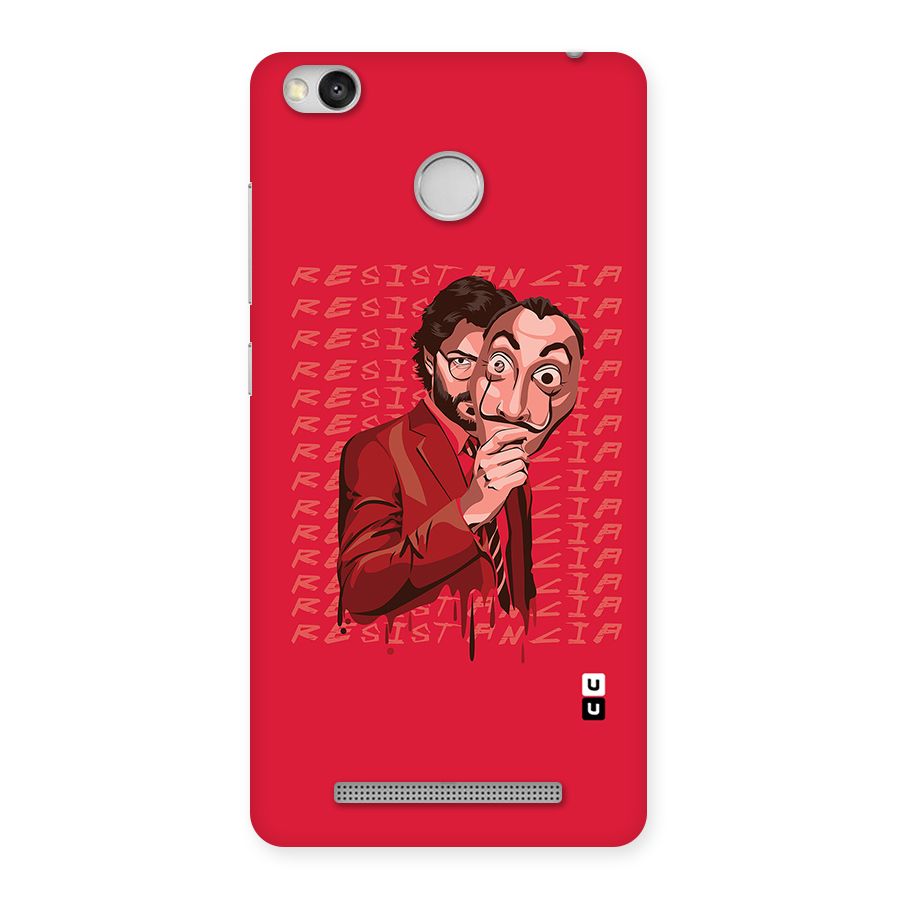 Resistancia Professor Art Back Case for Redmi 3S Prime