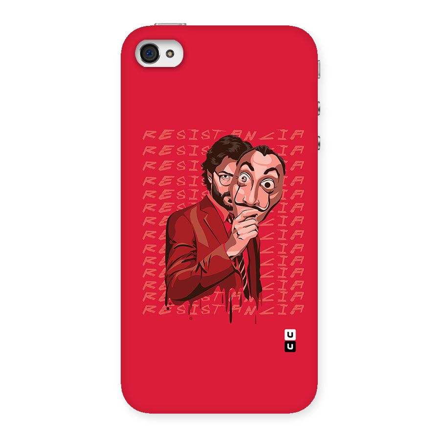 Resistancia Professor Art Back Case for iPhone 4 4s
