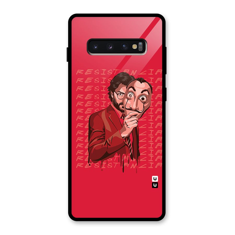 Resistancia Professor Art Glass Back Case for Galaxy S10 Plus