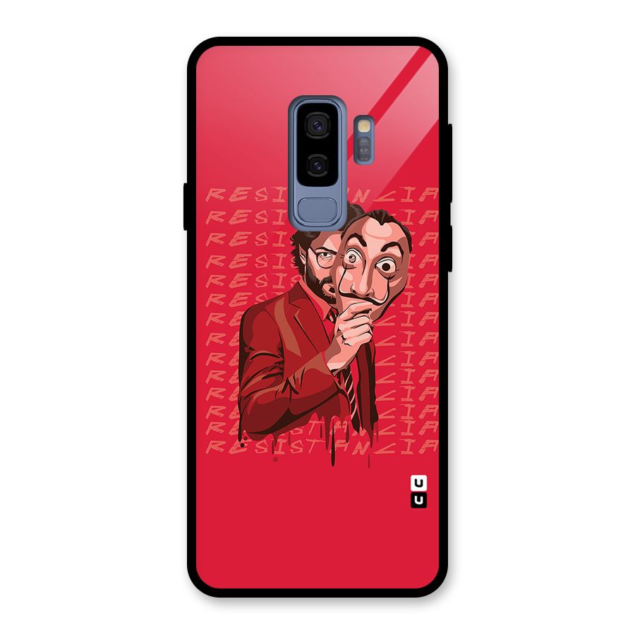 Resistancia Professor Art Glass Back Case for Galaxy S9 Plus