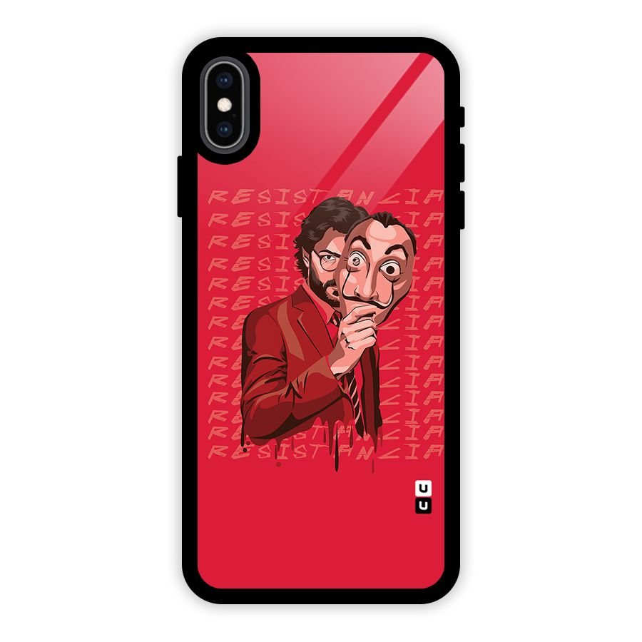 Resistancia Professor Art Glass Back Case for iPhone XS Max