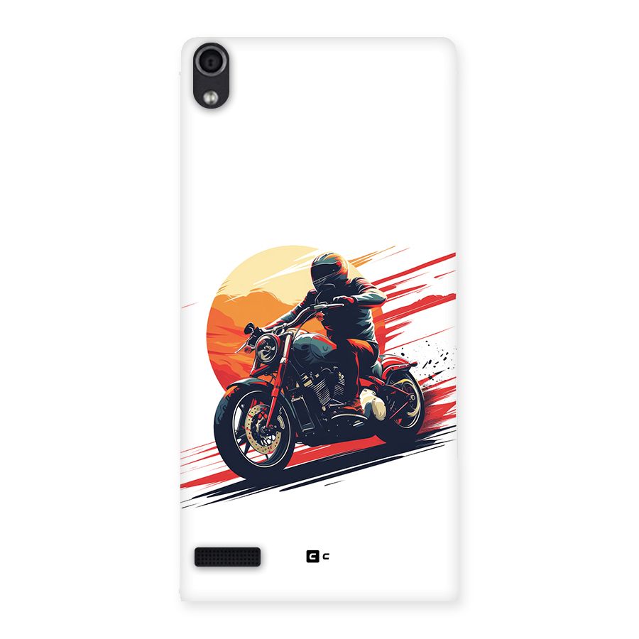 Retro Biker Back Case for Ascend P6