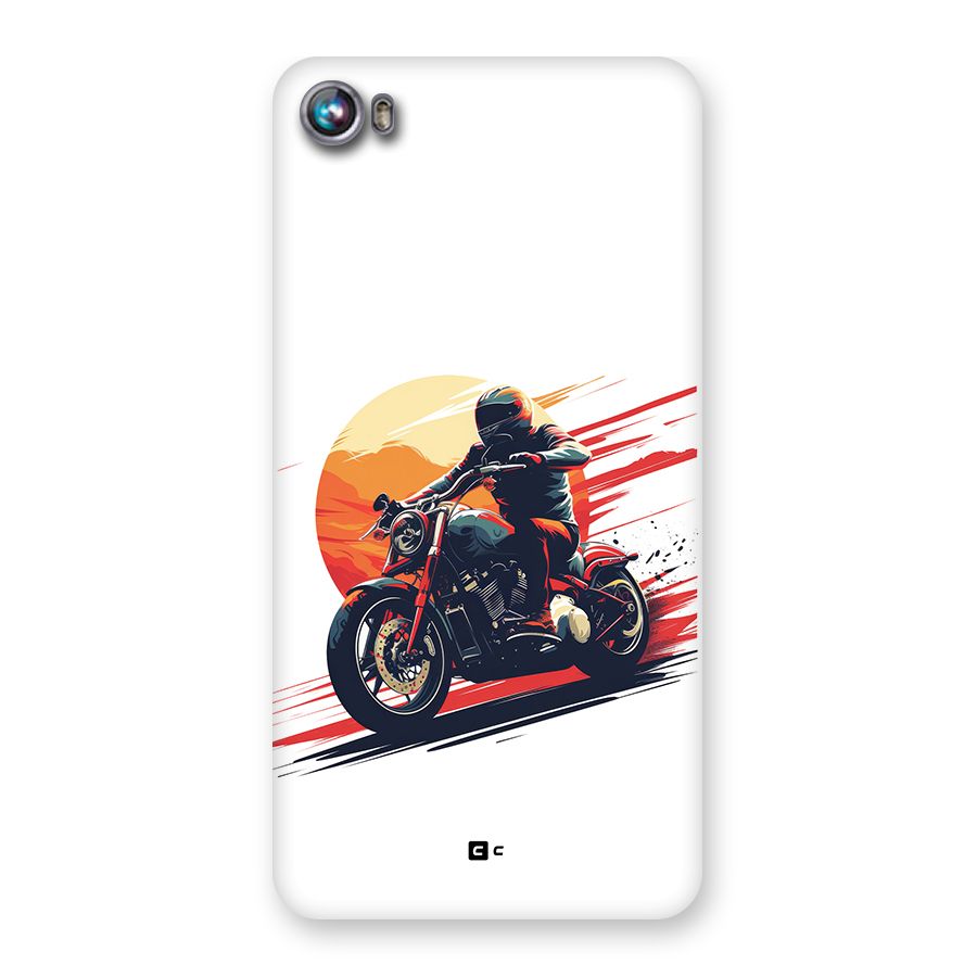 Retro Biker Back Case for Canvas Fire 4 (A107)