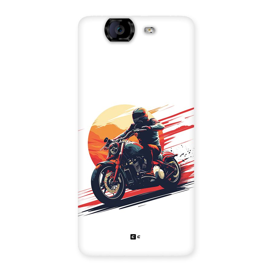 Retro Biker Back Case for Canvas Knight A350