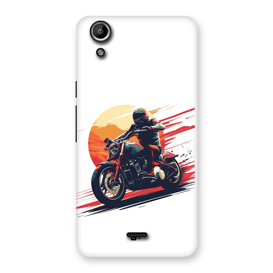 Retro Biker Back Case for Canvas Selfie Lens Q345