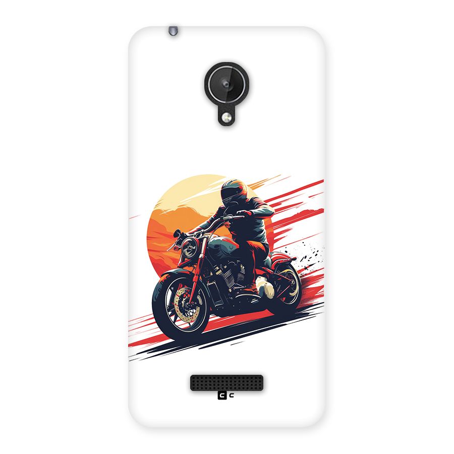 Retro Biker Back Case for Canvas Spark Q380