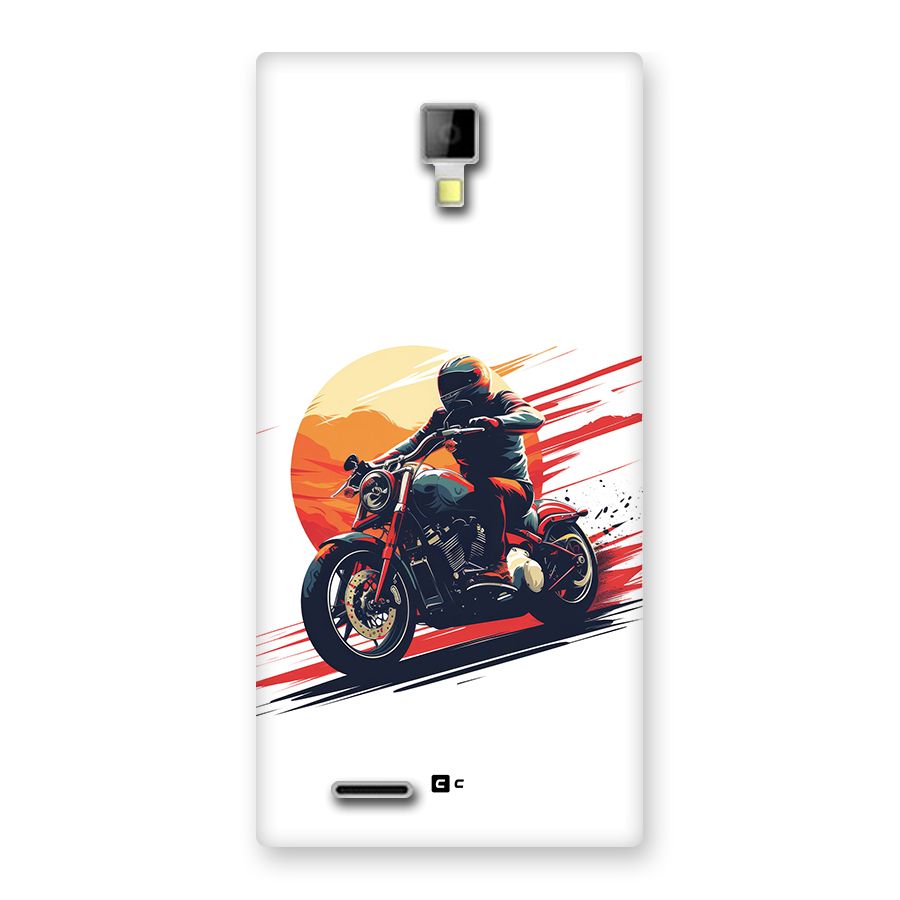 Retro Biker Back Case for Canvas Xpress A99