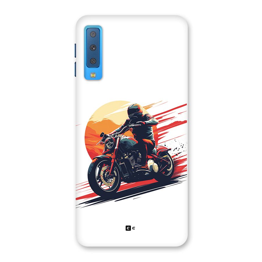 Retro Biker Back Case for Galaxy A7 (2018)