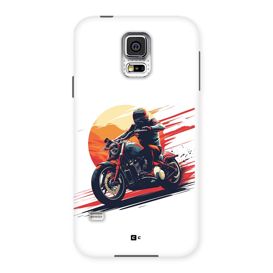 Retro Biker Back Case for Galaxy S5