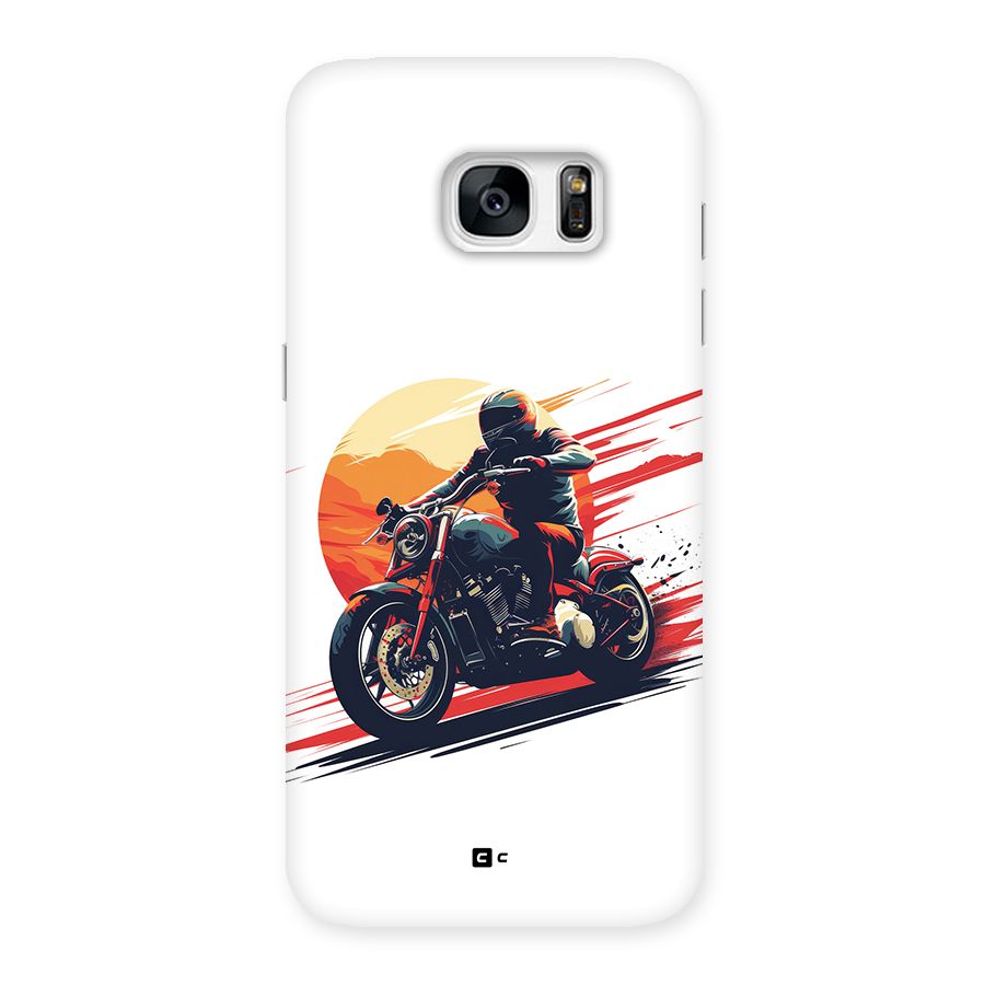 Retro Biker Back Case for Galaxy S7 Edge