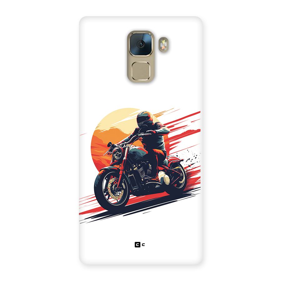 Retro Biker Back Case for Honor 7