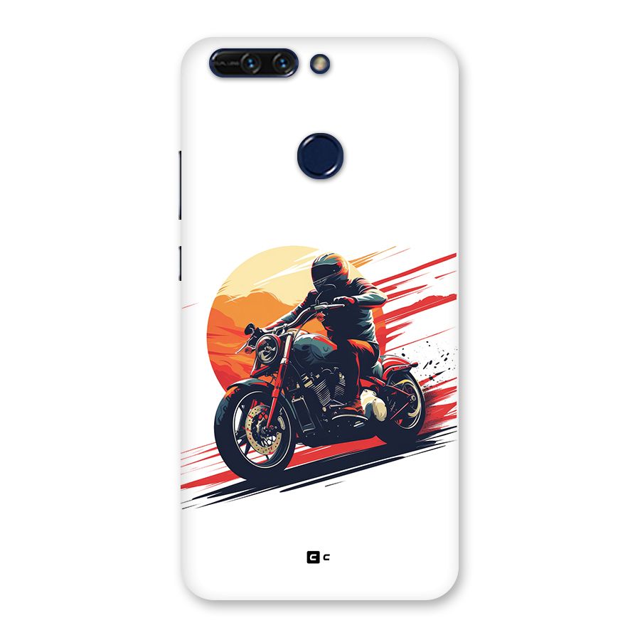 Retro Biker Back Case for Honor 8 Pro