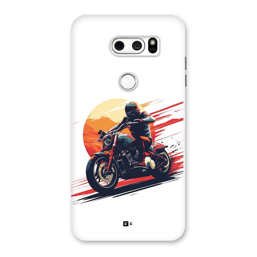 Retro Biker Back Case for LG V30