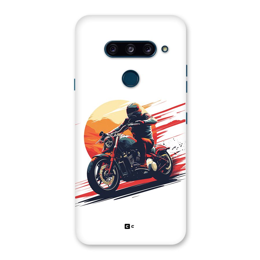 Retro Biker Back Case for LG  V40 ThinQ