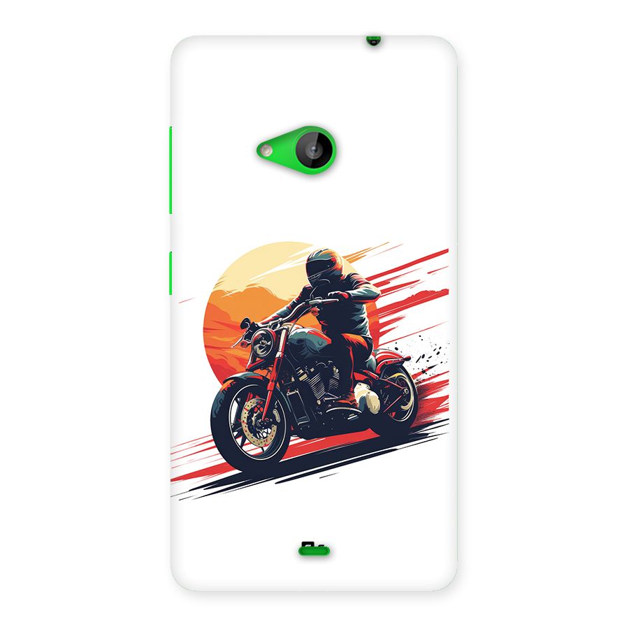 Retro Biker Back Case for Lumia 535