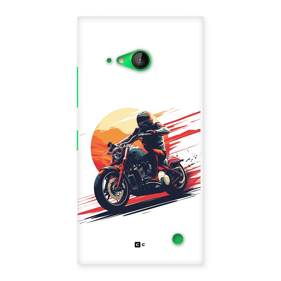 Retro Biker Back Case for Lumia 730