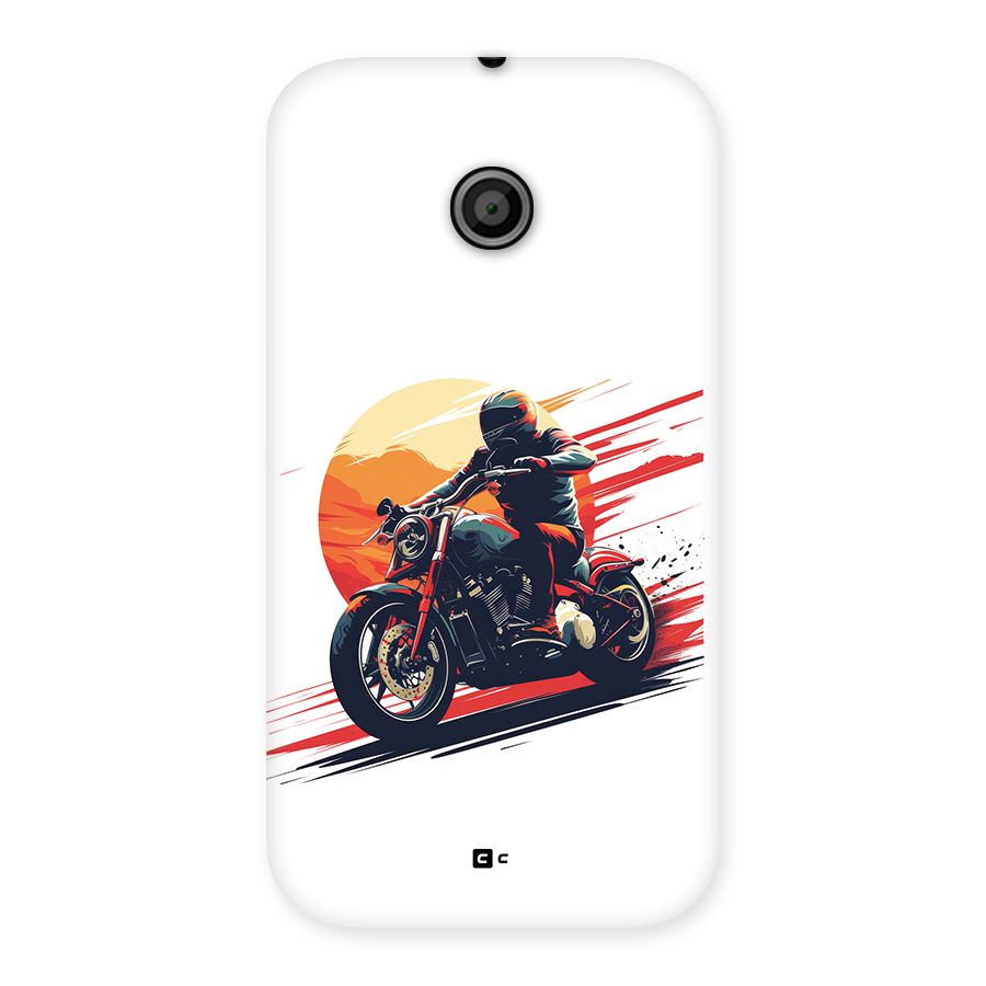 Retro Biker Back Case for Moto E