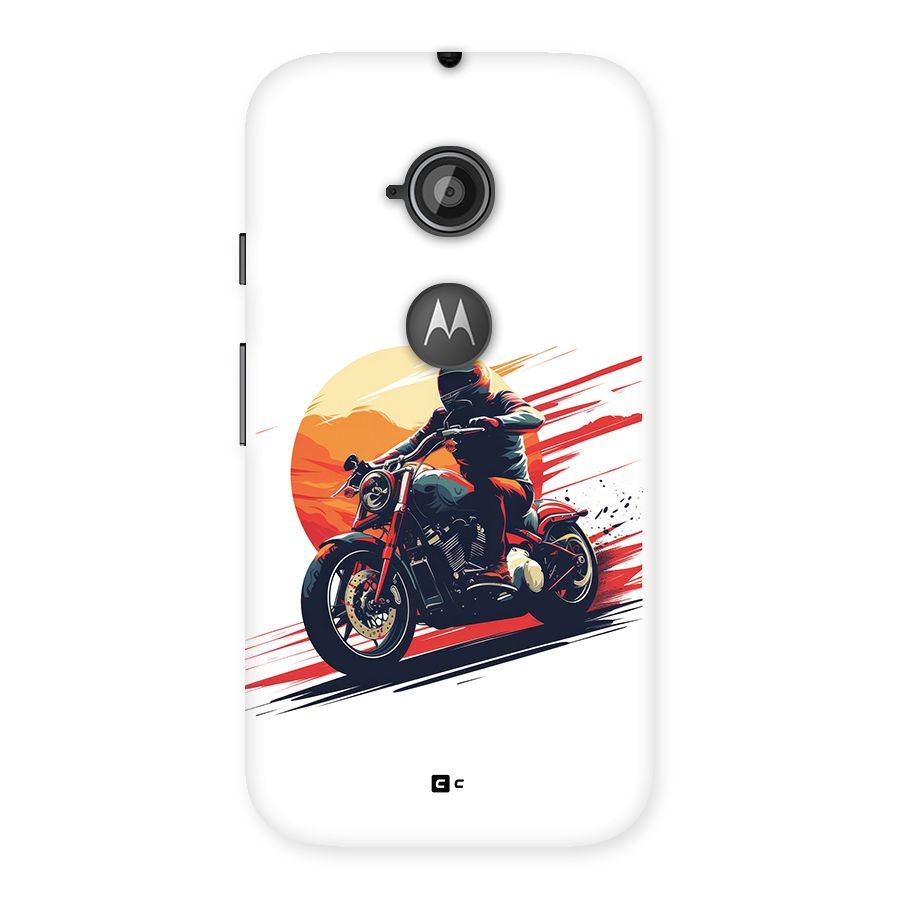 Retro Biker Back Case for Moto E 2nd Gen