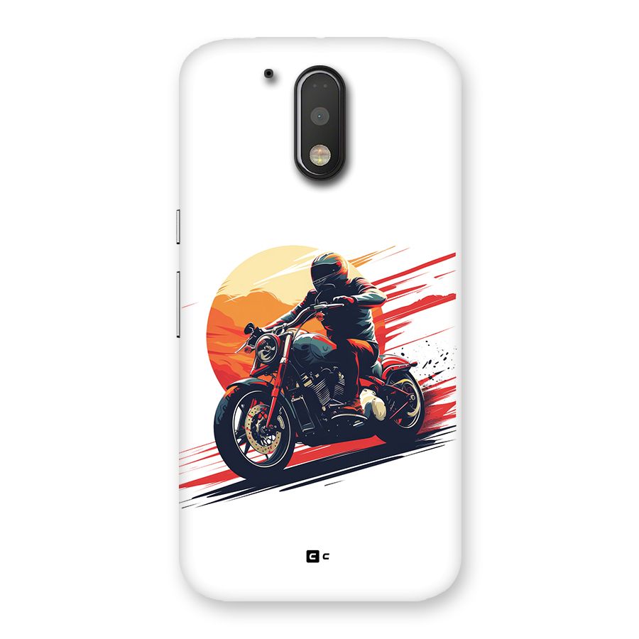 Retro Biker Back Case for Moto G4 Plus