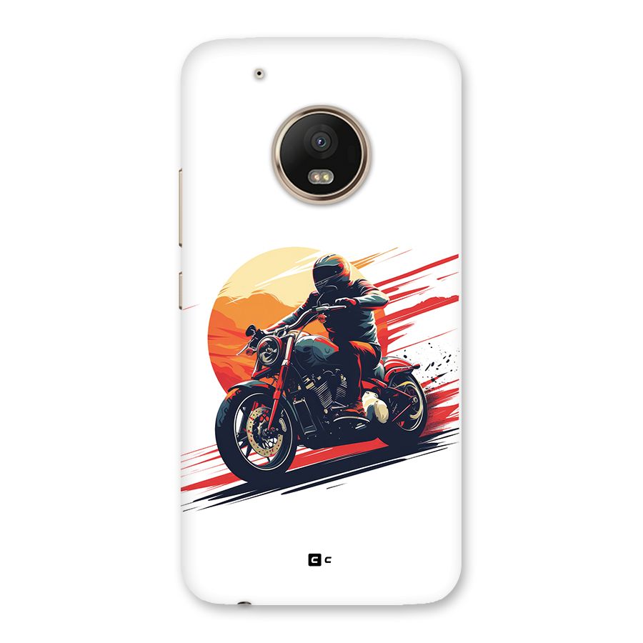 Retro Biker Back Case for Moto G5 Plus