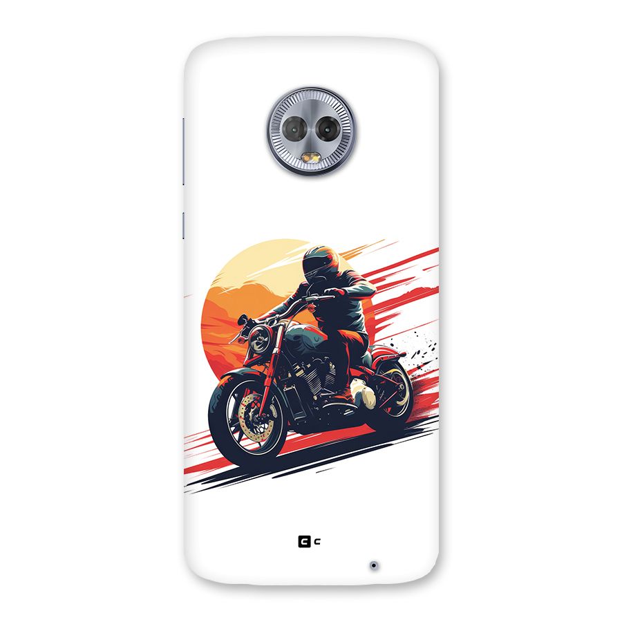 Retro Biker Back Case for Moto G6 Plus