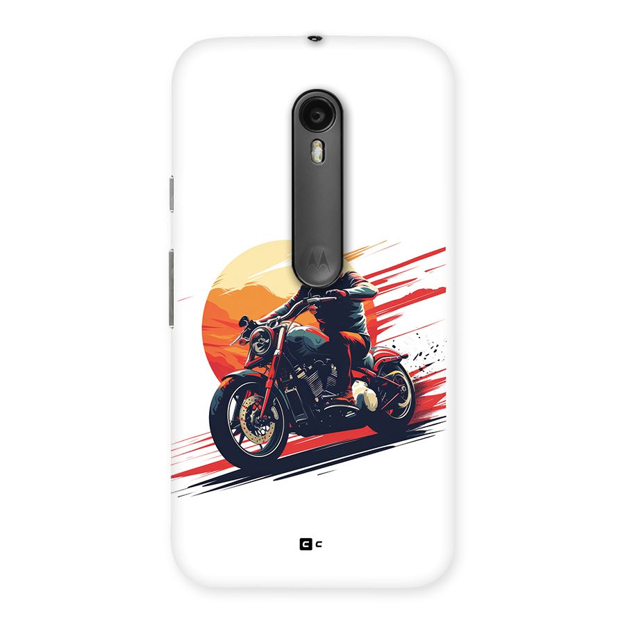 Retro Biker Back Case for Moto G Turbo
