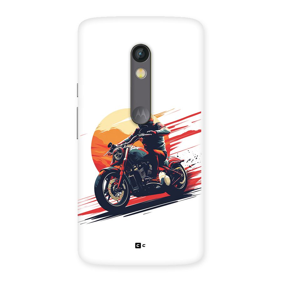 Retro Biker Back Case for Moto X Play