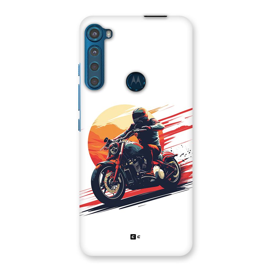Retro Biker Back Case for Motorola One Fusion Plus
