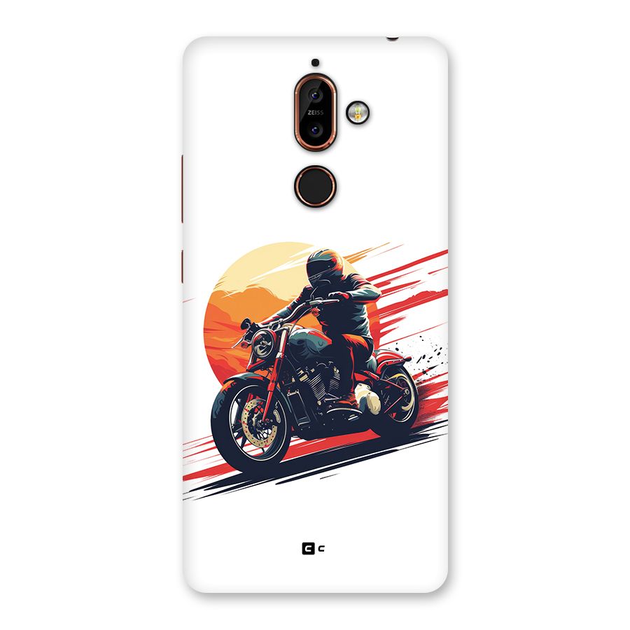 Retro Biker Back Case for Nokia 7 Plus
