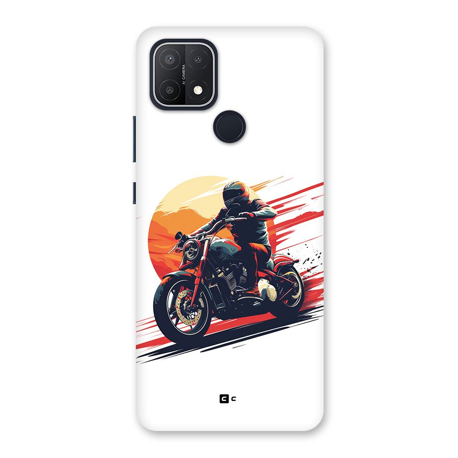 Retro Biker Back Case for Oppo A15