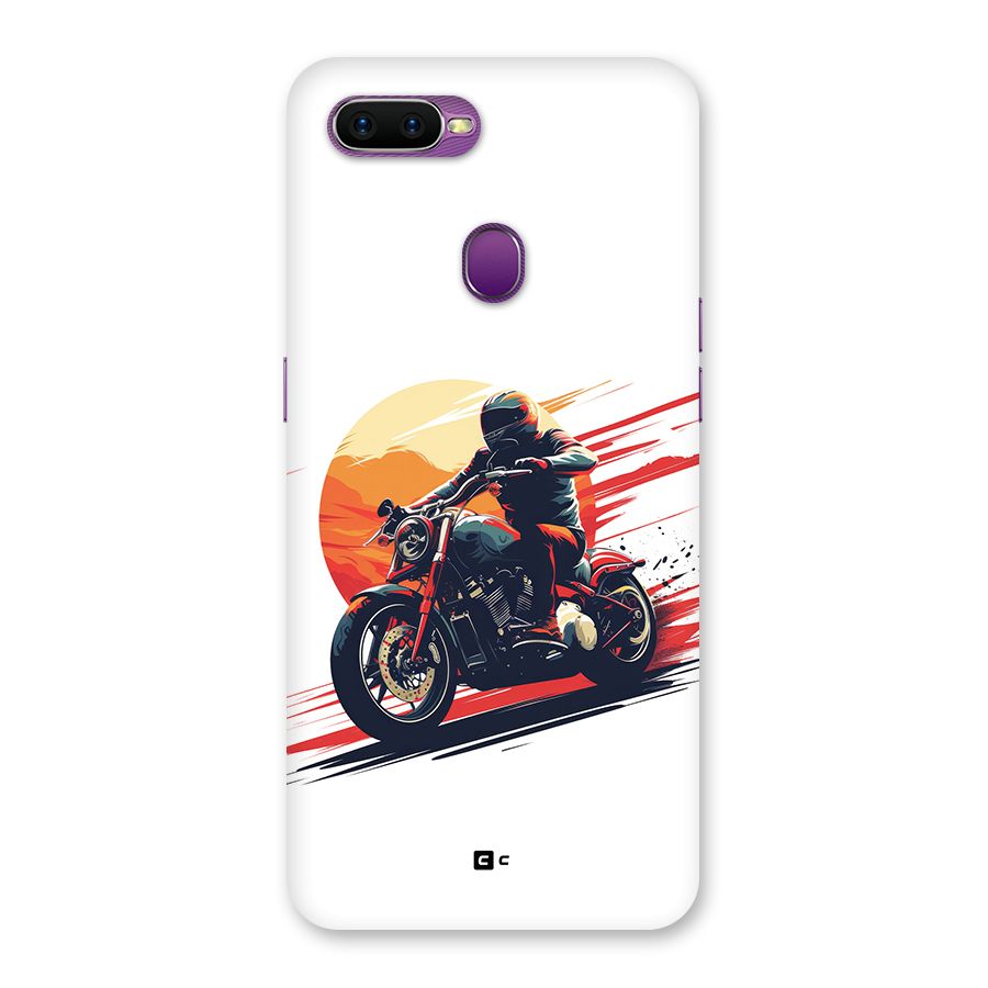 Retro Biker Back Case for Oppo F9