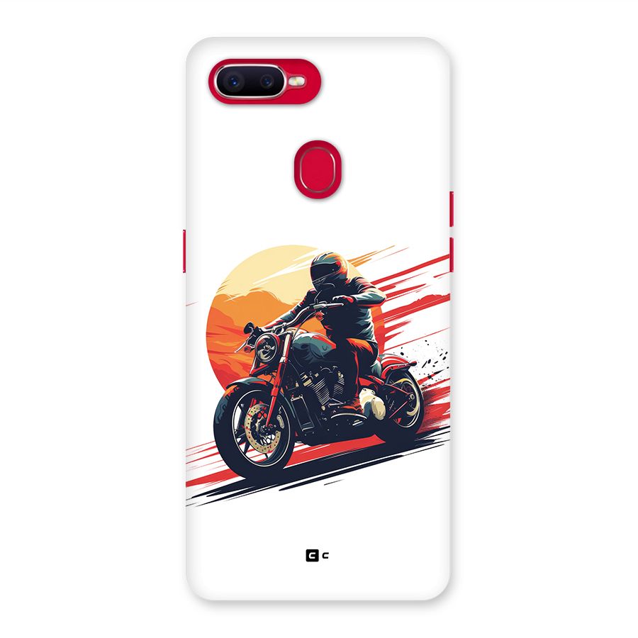Retro Biker Back Case for Oppo F9 Pro