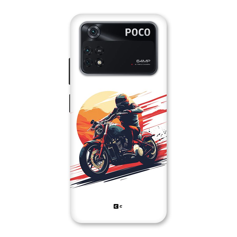 Retro Biker Back Case for Poco M4 Pro 4G