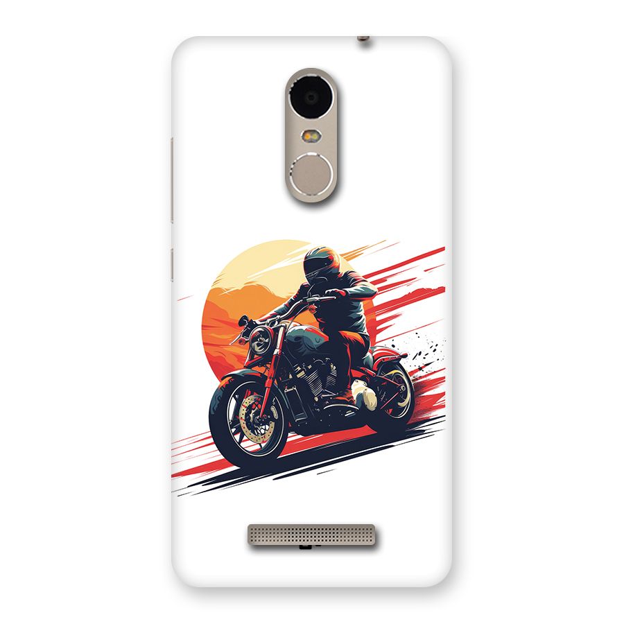 Retro Biker Back Case for Redmi Note 3