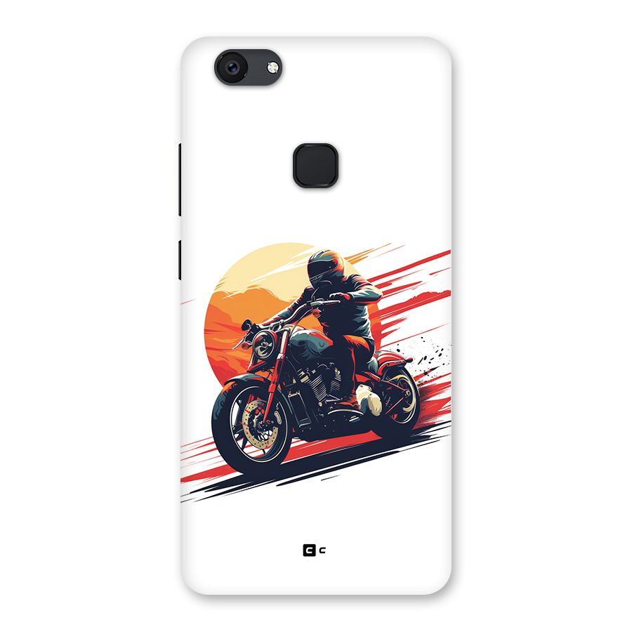 Retro Biker Back Case for Vivo V7 Plus